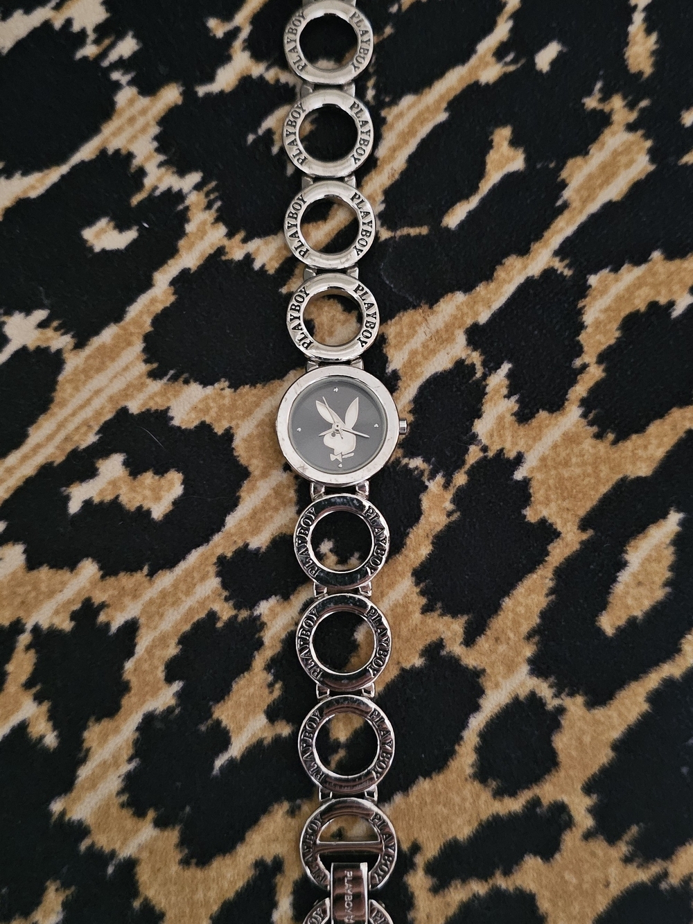 Playboy Silver Bunny Logo Bracelet Watch - Silver Vintage Y2K
